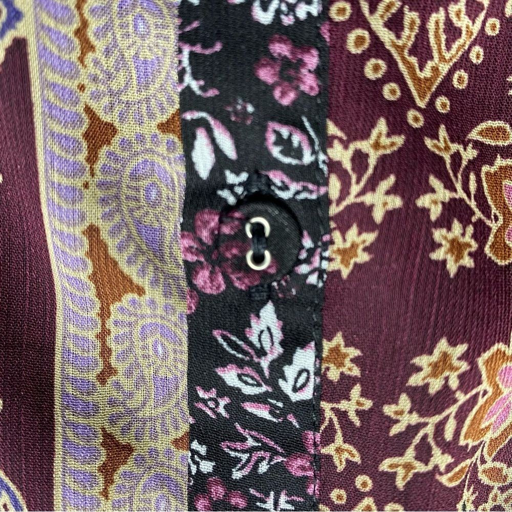 Maurices Bohemian Button Front Patchwork Peasant … - image 4